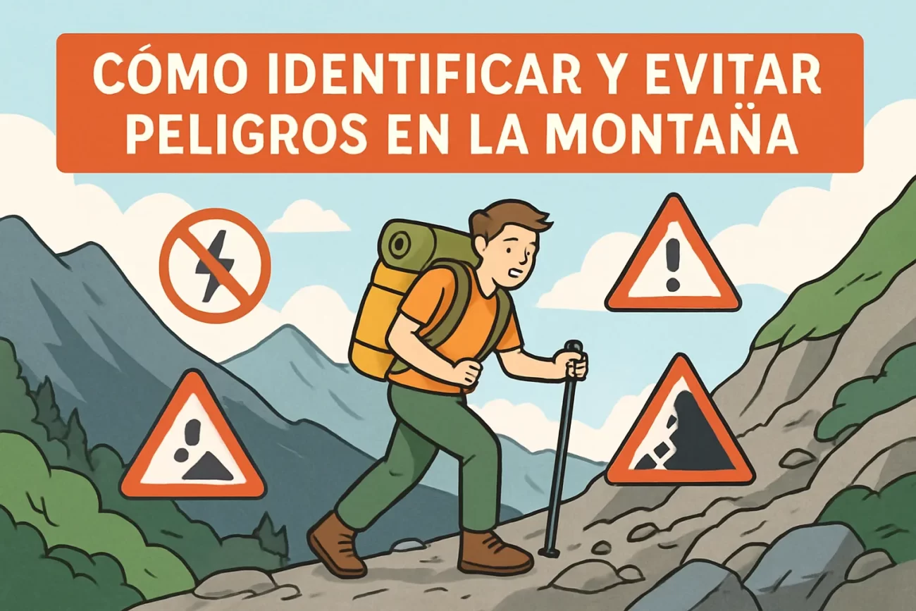 Cómo identificar y evitar peligros en la montaña