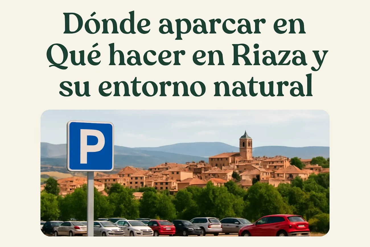 dónde aparcar en Qué hacer en Riaza y su entorno natural