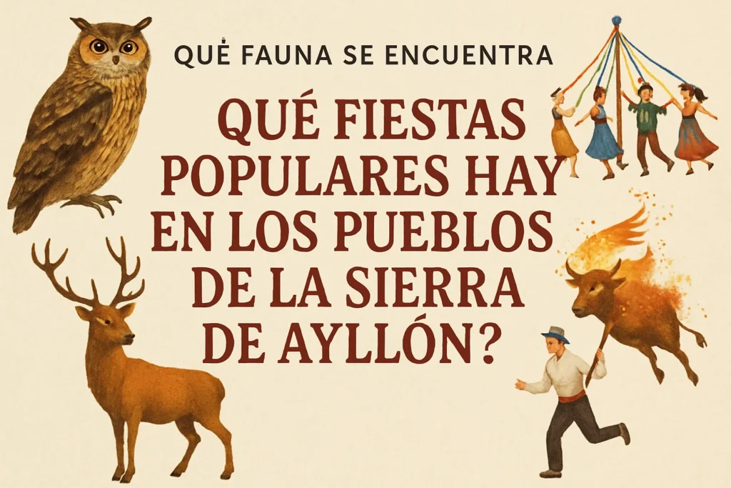 qué fauna se encuentra en Qué fiestas populares hay en los pueblos de la Sierra de Ayllón