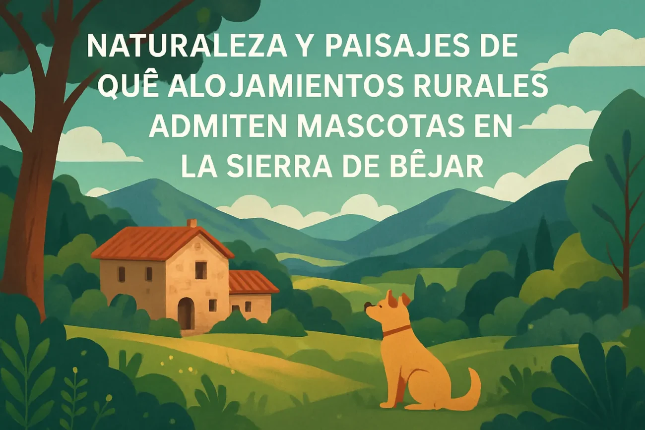 naturaleza y paisajes de Qué alojamientos rurales admiten mascotas en la Sierra de Béjar