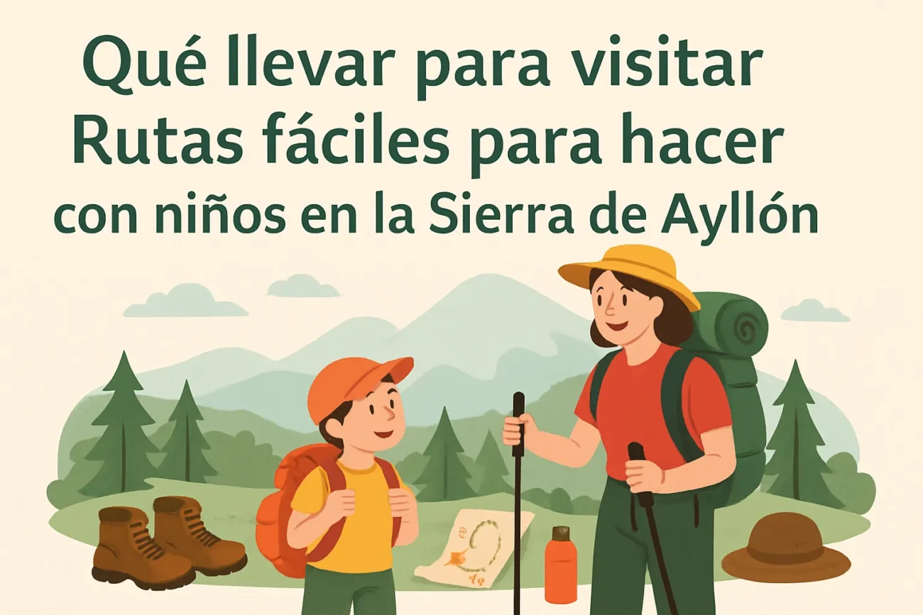 qué llevar para visitar Rutas fáciles para hacer con niños en la Sierra de Ayllón