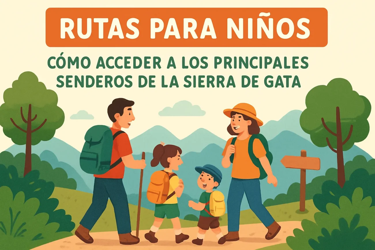 rutas para niños en Cómo acceder a los principales senderos de la Sierra de Gata