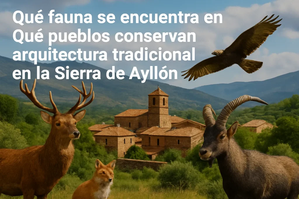 qué fauna se encuentra en Qué pueblos conservan arquitectura tradicional en la Sierra de Ayllón