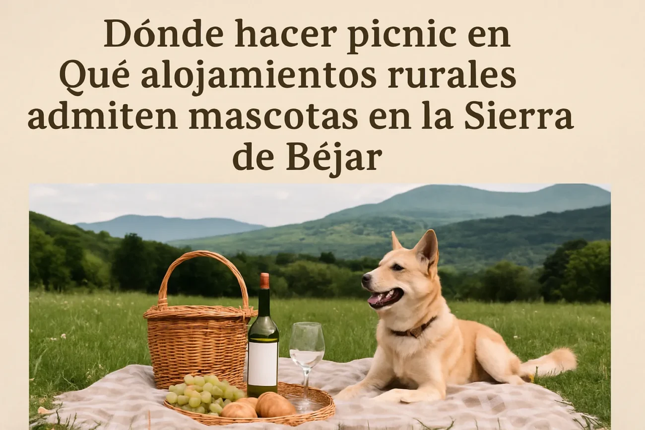 dónde hacer picnic en Qué alojamientos rurales admiten mascotas en la Sierra de Béjar