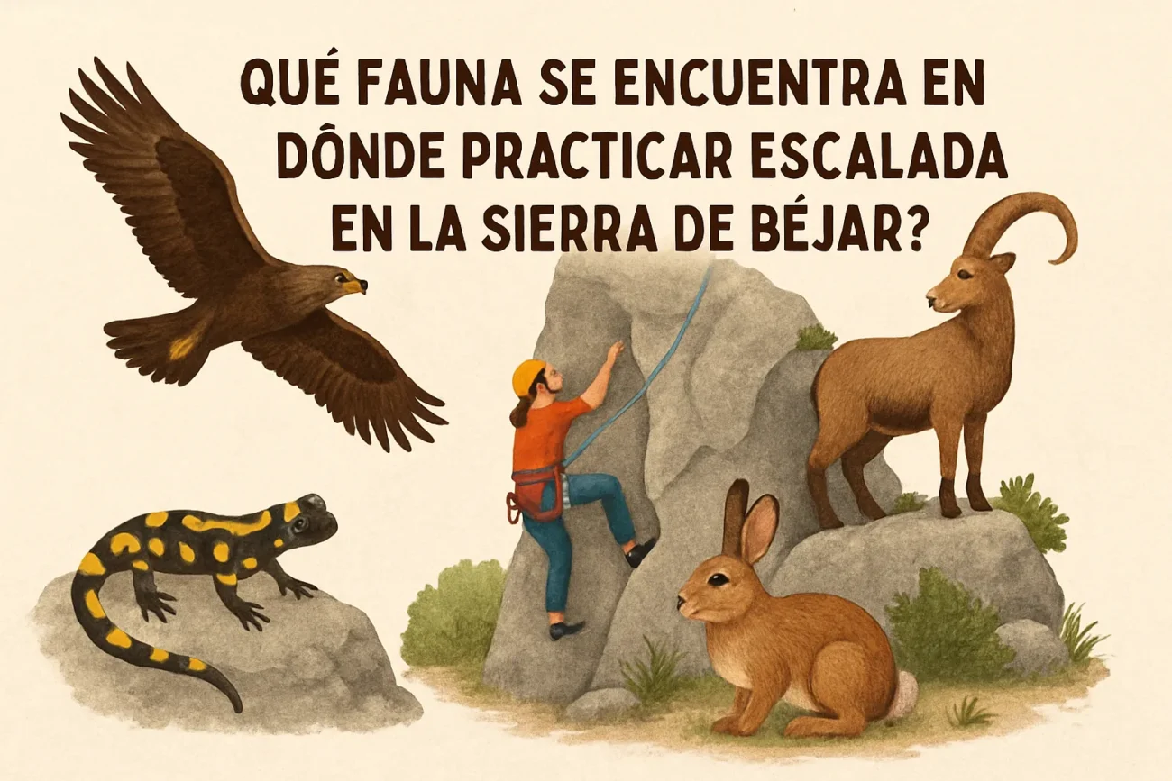 qué fauna se encuentra en Dónde practicar escalada en la Sierra de Béjar
