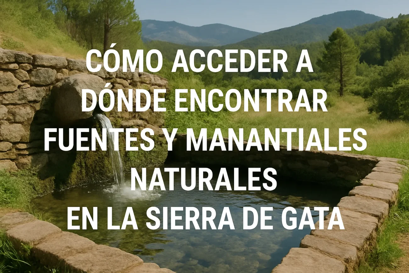como-acceder-a-Donde-encontrar-fuentes-y-manantiales-naturales-en-la-Sierra-de-Gata - La Sierra Noticias cómo acceder a Dónde encontrar fuentes y manantiales naturales en la Sierra de Gata