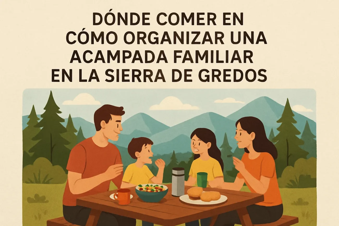 dónde comer en Cómo organizar una acampada familiar en la Sierra de Gredos