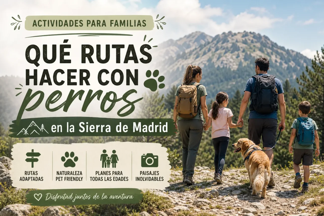 actividades para familias en Qué rutas hacer con perros en la Sierra de Madrid
