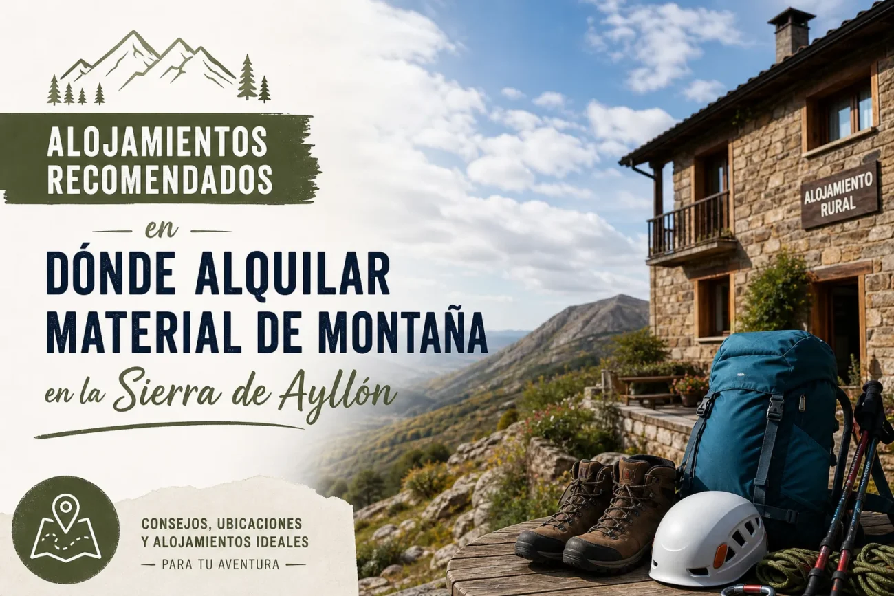 alojamientos recomendados en Dónde alquilar material de montaña en la Sierra de Ayllón