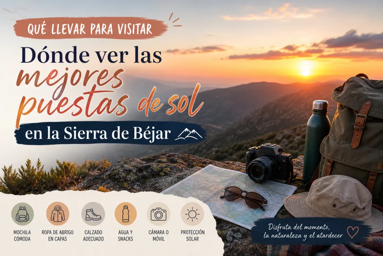 qué llevar para visitar Dónde ver las mejores puestas de sol en la Sierra de Béjar