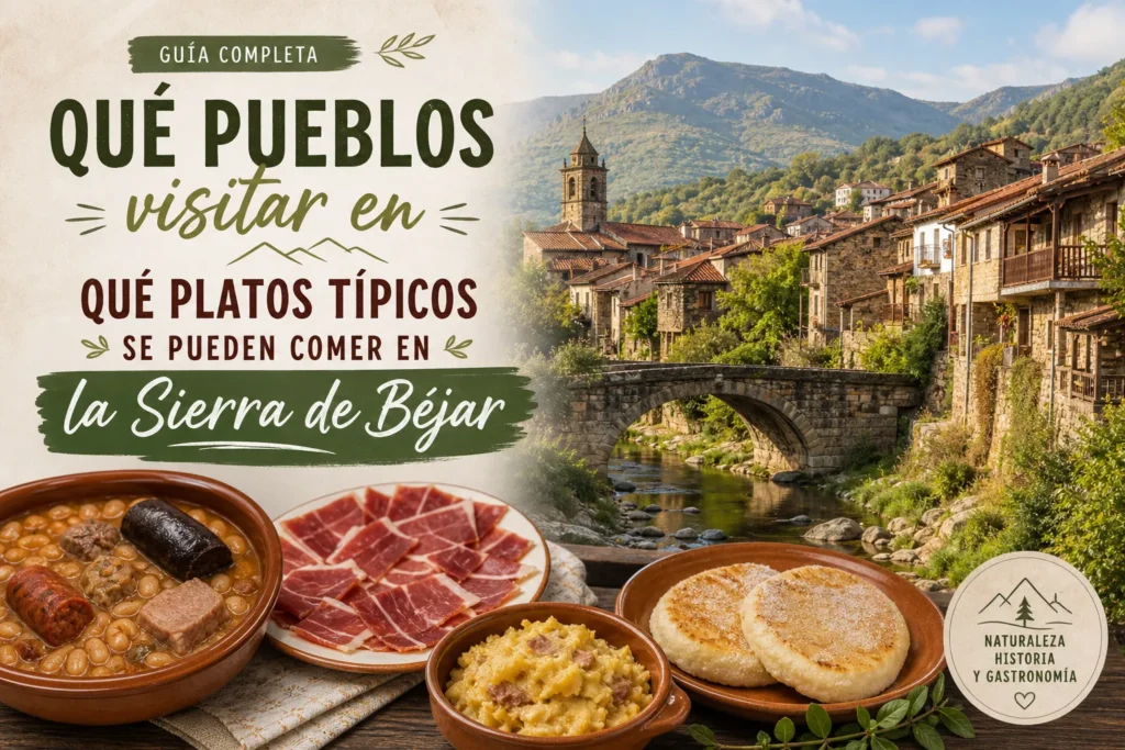 qué pueblos visitar en Qué platos típicos se pueden comer en la Sierra de Béjar