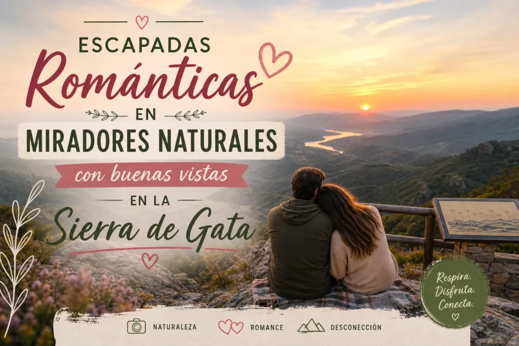 escapadas románticas en Miradores naturales con buenas vistas en la Sierra de Gata