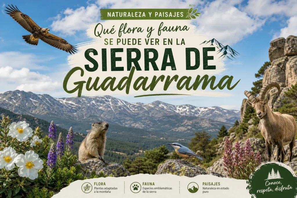 naturaleza y paisajes de Qué flora y fauna se puede ver en la Sierra de Guadarrama