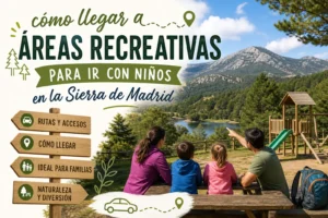 cómo llegar a Áreas recreativas para ir con niños en la Sierra de Madrid