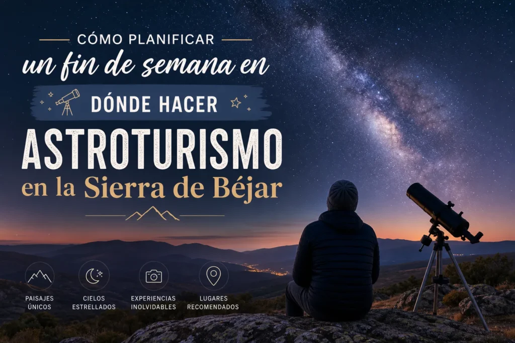 cómo planificar un fin de semana en Dónde hacer astroturismo en la Sierra de Béjar