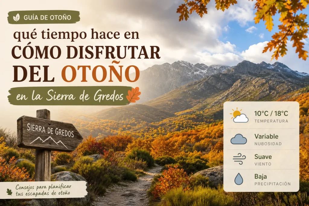 qué tiempo hace en Cómo disfrutar del otoño en la Sierra de Gredos