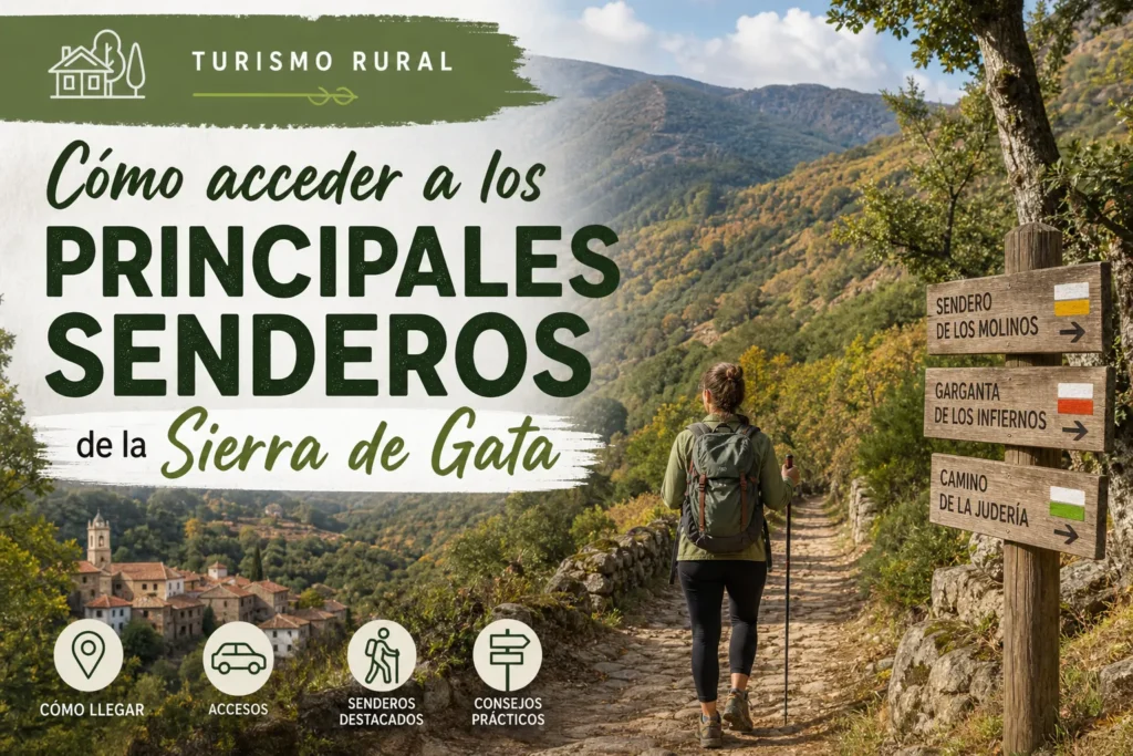 turismo rural en Cómo acceder a los principales senderos de la Sierra de Gata